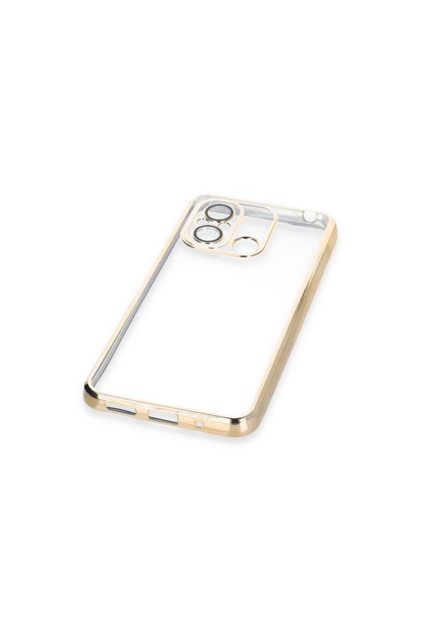 Evimdeyokyok Xiaomi Redmi 12C Kılıf Razer Lensli Silikon - Gold