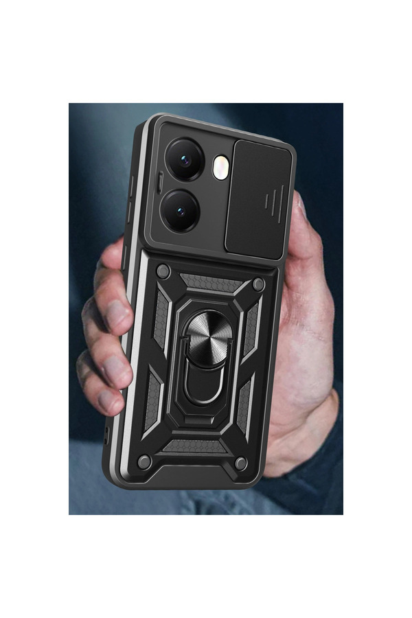 Evi̇mdeyokyok Xi̇aomi̇ Poco X7 Pro Kılıf Pars Lens Yüzüklü Si̇li̇kon - Laci̇vert