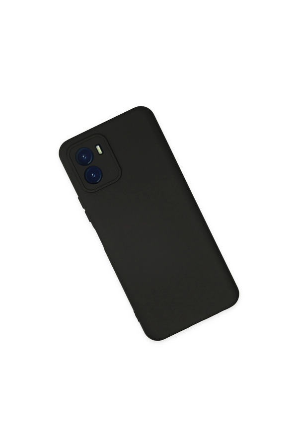 Evimdeyokyok Vivo Y15S Kılıf Nano İçi Kadife Silikon - Siyah
