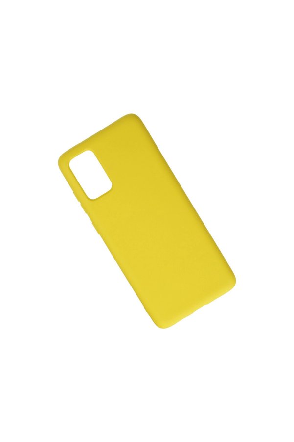 Evi̇mdeyokyok Samsung Galaxy S20 Plus Kılıf Nano İçi̇ Kadi̇fe Si̇li̇kon - Sarı