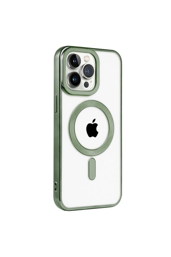 Evimdeyokyok Apple İphone 14 Pro Max Kılıf Kronos Magsafe Kapak - Koyu Yeşil