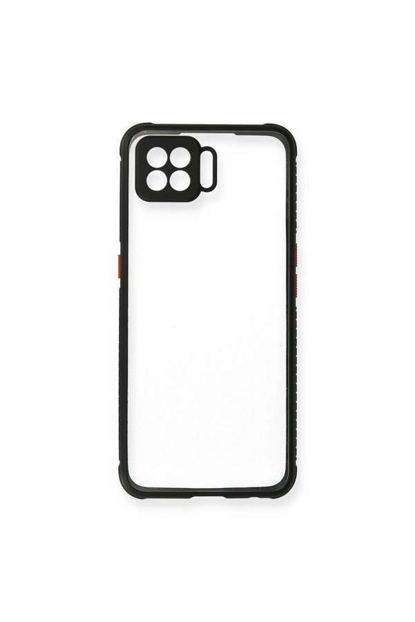 Evimdeyokyok Oppo A73 Kılıf Miami Şeffaf Silikon - Siyah