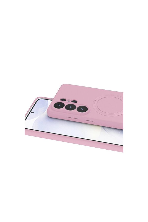 Evi̇mdeyokyok Samsung Galaxy S26 Ultra Regal Magsafe Standlı Kapak - Açık Pembe