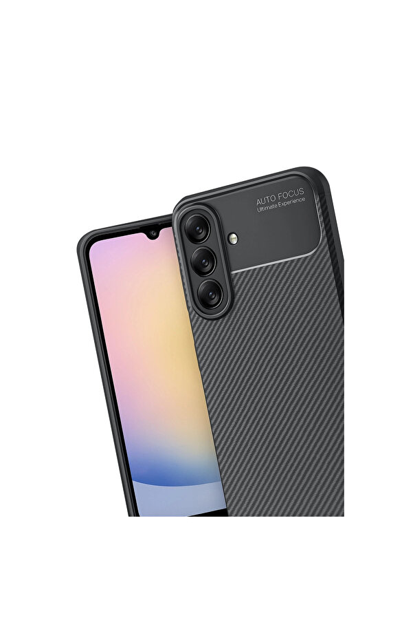 Evi̇mdeyokyok Samsung Galaxy A17 5G Auto Focus Karbon Kapak - Si̇yah