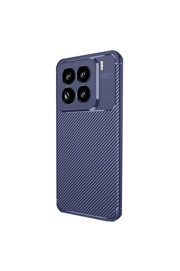 Evi̇mdeyokyok Xi̇aomi̇ Mi̇ 15 Pro Kılıf Auto Focus Karbon Kapak - Laci̇vert