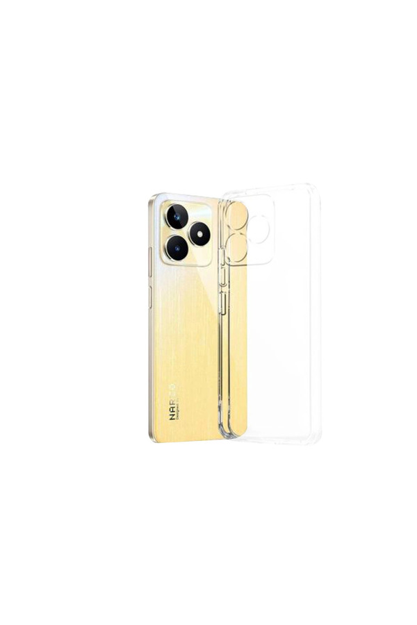 Evi̇mdeyokyok Realme C53 Kılıf Lüx Şeffaf Si̇li̇kon