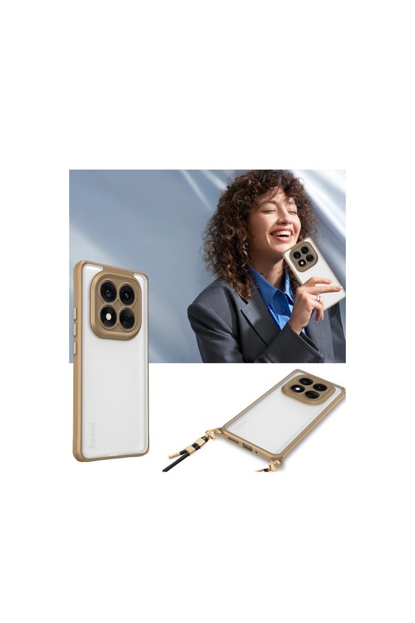 Evimdeyokyok Xiaomi Redmi Note 14 Pro Plus Kılıf Penta Silikon Kılıf - Çöl Titanyum