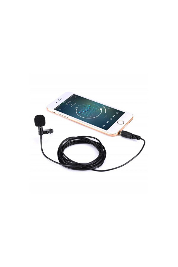 Evi̇mdeyokyok 3.5Mm Jak 1.5 Metre Double Mi̇krofon - Si̇yah