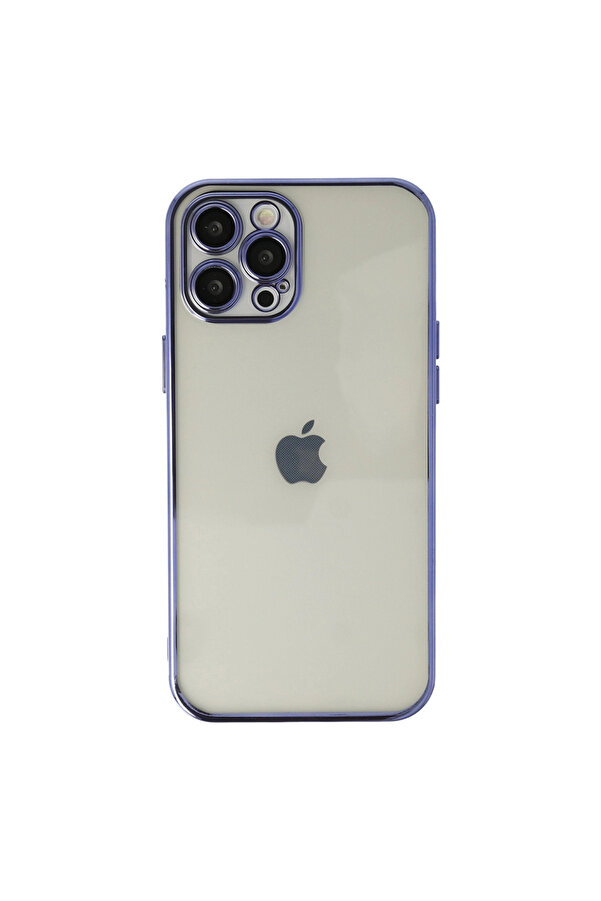 Evi̇mdeyokyok Apple İphone 12 Pro Kılıf Razer Lensli̇ Si̇li̇kon - Mor