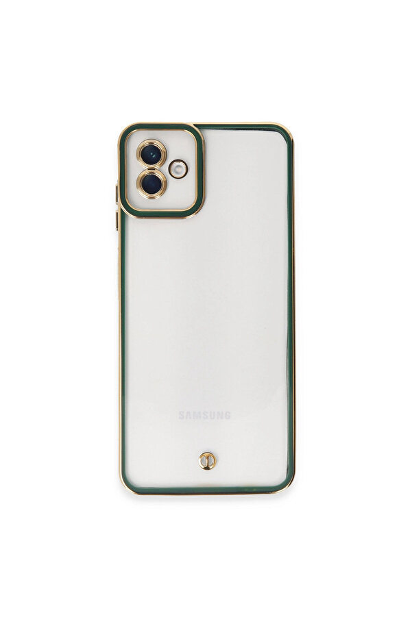 Evi̇mdeyokyok Samsung Galaxy A04 Kılıf Li̇va Lens Si̇li̇kon - Yeşi̇l