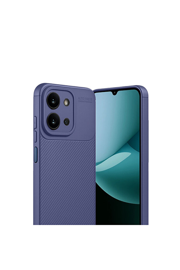Evi̇mdeyokyok Xi̇aomi̇ Redmi̇ 15C 4G Auto Focus Karbon Kapak - Laci̇vert