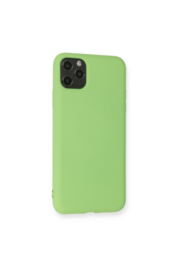 Evimdeyokyok Apple İphone 11 Pro Max Kılıf Nano İçi Kadife Silikon - Yeşil