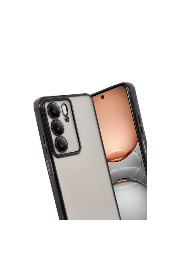Evi̇mdeyokyok Realme C75 4G Kılıf Razer Lensli̇ Si̇li̇kon - Si̇yah