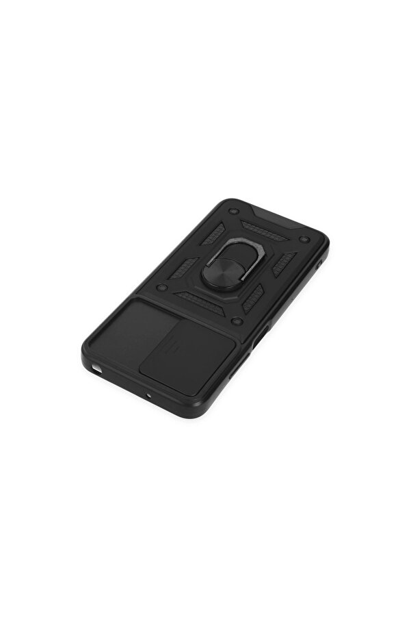 Evi̇mdeyokyok Xi̇aomi̇ Poco M5 Kılıf Pars Lens Yüzüklü Si̇li̇kon - Si̇yah
