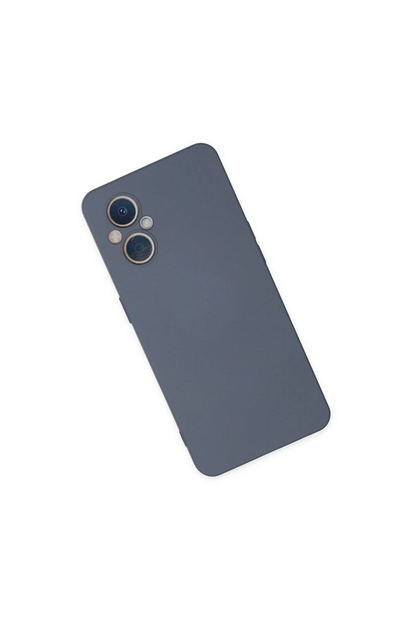 Evimdeyokyok Oppo Reno 7 Lite Kılıf Nano İçi Kadife Silikon - Gri