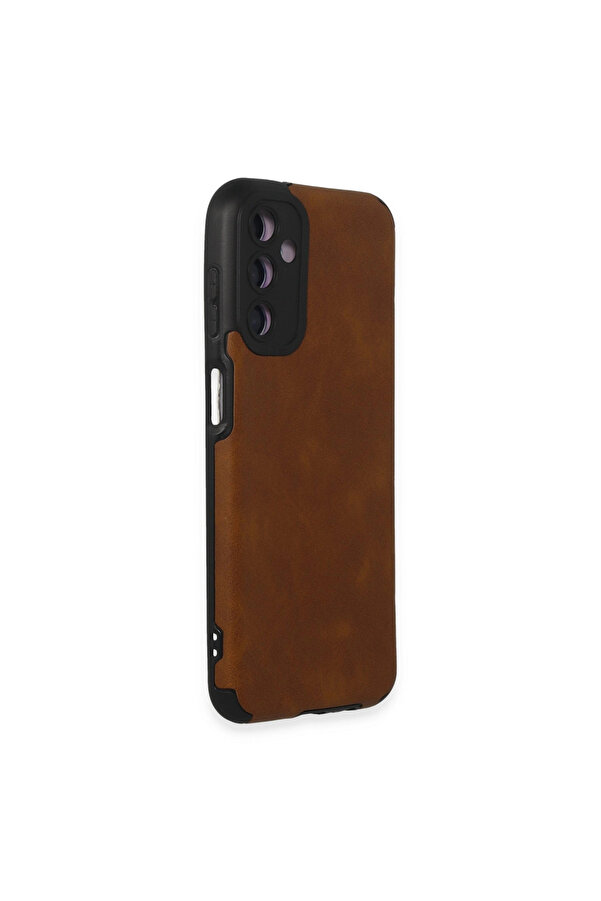 Evi̇mdeyokyok Samsung Galaxy M14 5G Kılıf Loop Deri̇ Si̇li̇kon - Kahverengi̇