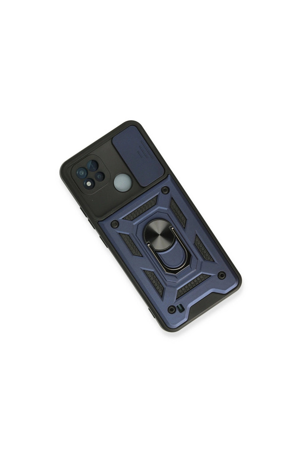 Evi̇mdeyokyok Realme C11 2021 Kılıf Pars Lens Yüzüklü Si̇li̇kon - Laci̇vert