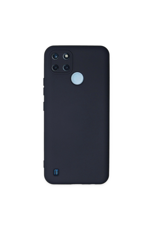 Evimdeyokyok Realme C25Y Kılıf Nano İçi Kadife Silikon - Lacivert