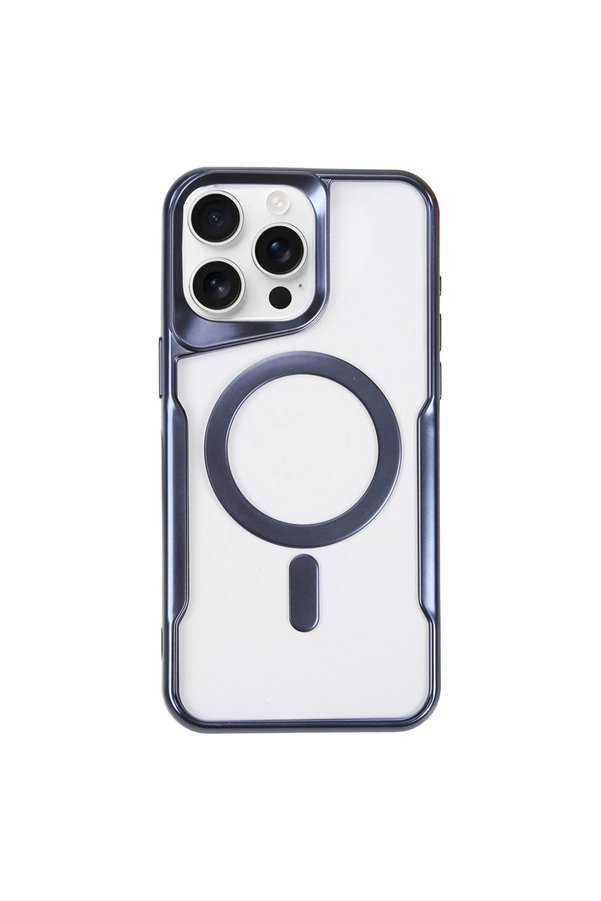 Evimdeyokyok Apple İphone 16 Pro Max Kılıf Boyi Magsafe Silikon Kapak - Lacivert