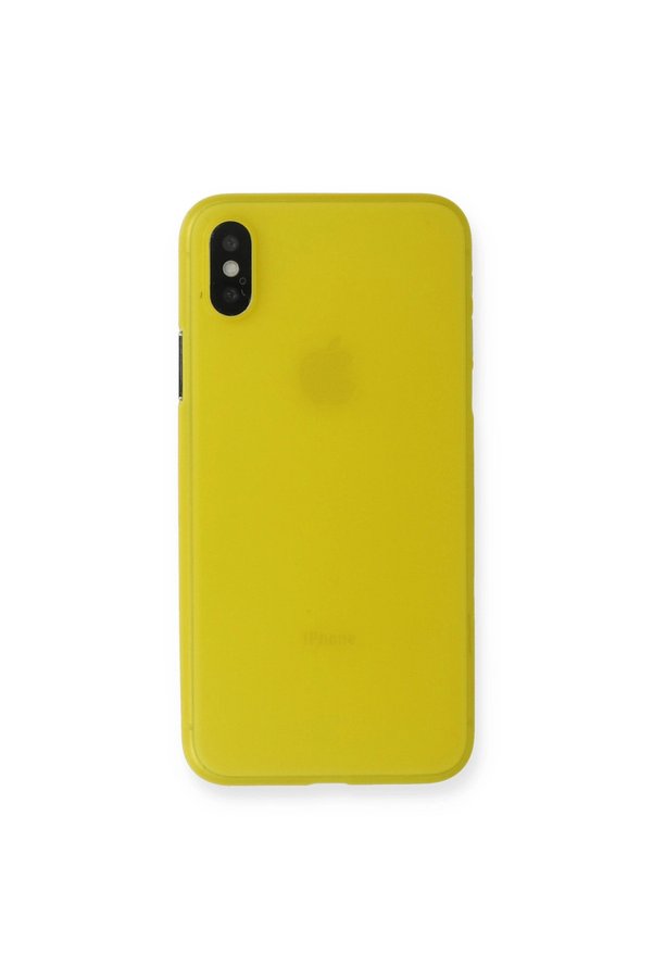 Evimdeyokyok Apple İphone X Kılıf Pp Ultra İnce Kapak - Sarı