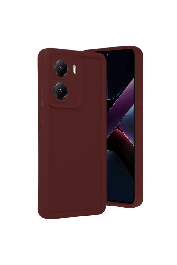 Evimdeyokyok Xiaomi Poco X7 Pro Viera Silikon - Bordo