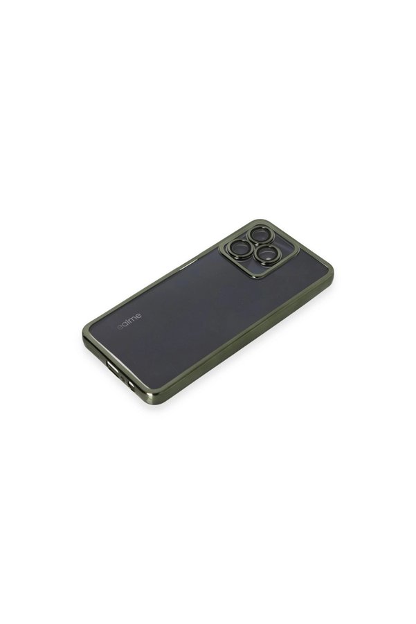 Evi̇mdeyokyok Realme C53 Kılıf Razer Lensli̇ Si̇li̇kon - Yeşi̇l