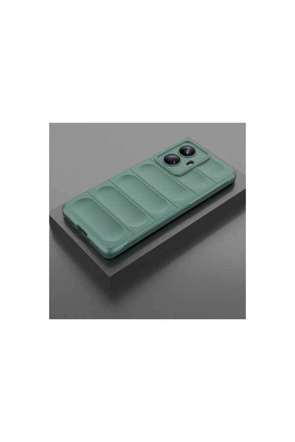 Evi̇mdeyokyok Realme 10 Pro 5G Kılıf Opti̇mum Si̇li̇kon - Koyu Yeşi̇l