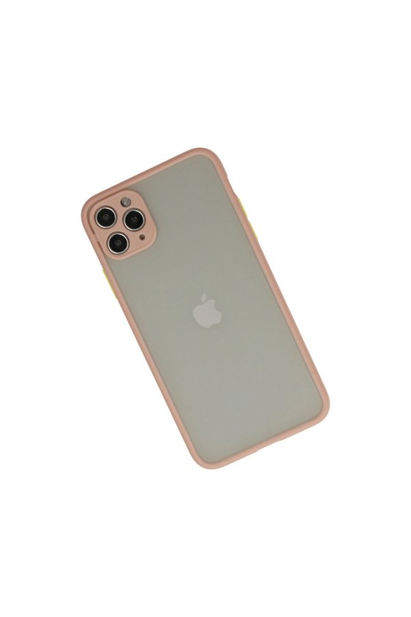 Evi̇mdeyokyok Apple İphone 12 Pro Max Kılıf Montreal Si̇li̇kon Kapak - Pembe