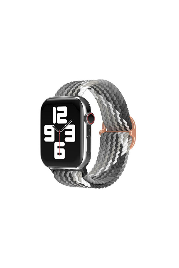 Evi̇mdeyokyok Watch 20Mm Kordon - Gri̇-Si̇yah