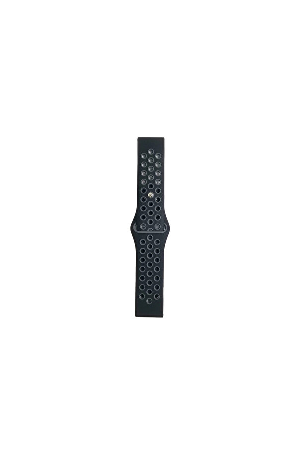 Evi̇mdeyokyok Watch 20Mm Spor Deli̇kli̇ Kordon - Si̇yah-Gri̇
