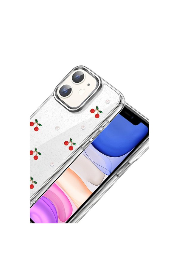 Evi̇mdeyokyok Apple İphone 11 Fi̇yonk Desenli̇ Kapak - Desen 9
