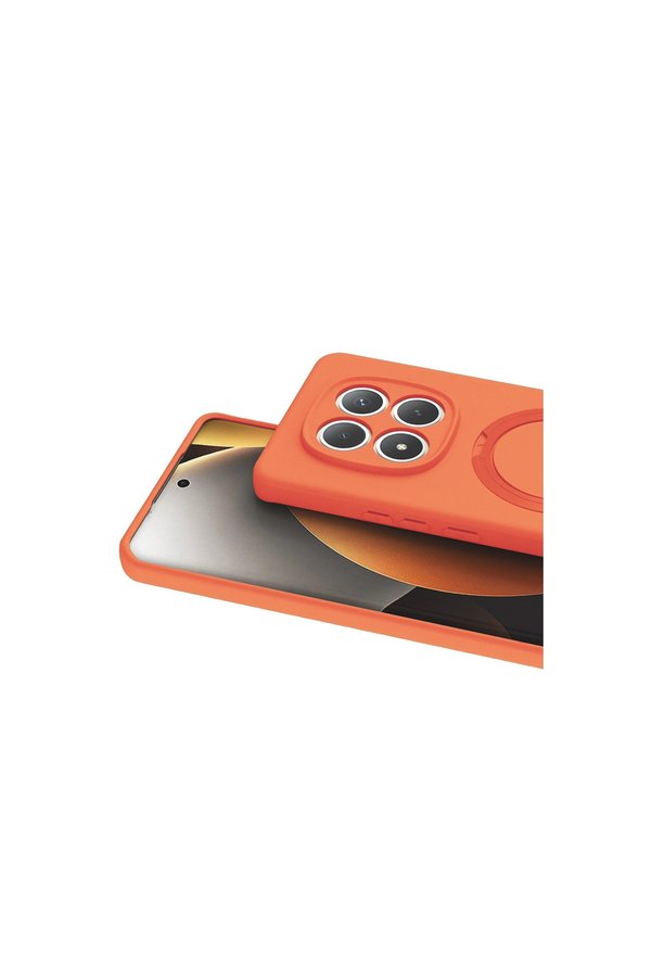Evimdeyokyok Xiaomi Redmi Note 15 Pro 5G Regal Magsafe Standlı Kapak - Turuncu
