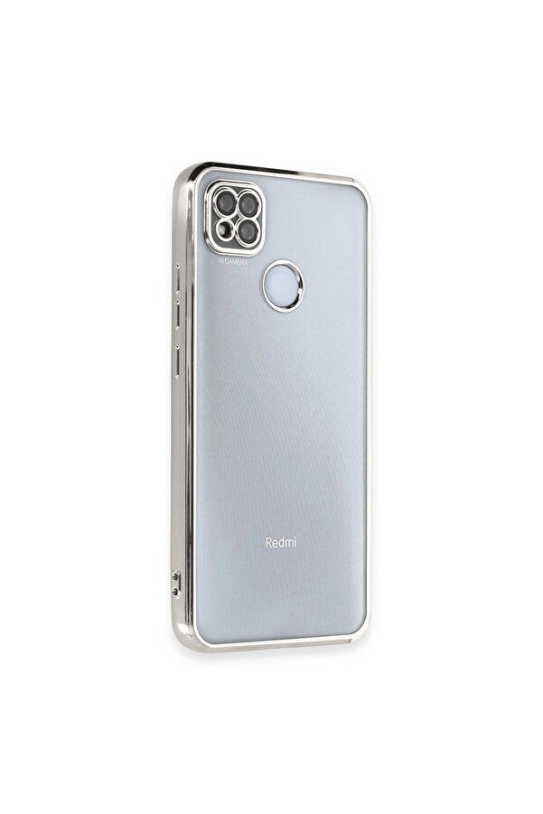Evi̇mdeyokyok Xi̇aomi̇ Redmi̇ 9C Kılıf Razer Lensli̇ Si̇li̇kon - Gümüş