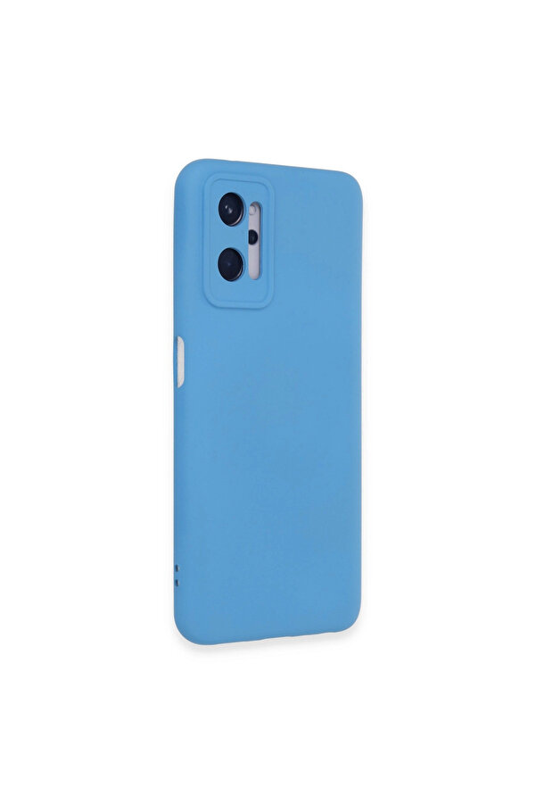 Evi̇mdeyokyok Realme 9İ 4G Kılıf Nano İçi̇ Kadi̇fe Si̇li̇kon - Mavi̇