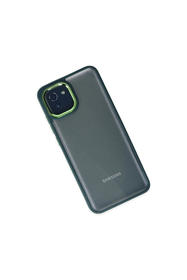 Evi̇mdeyokyok Samsung Galaxy A03 Kılıf Dora Kapak - Haki̇ Yeşi̇l