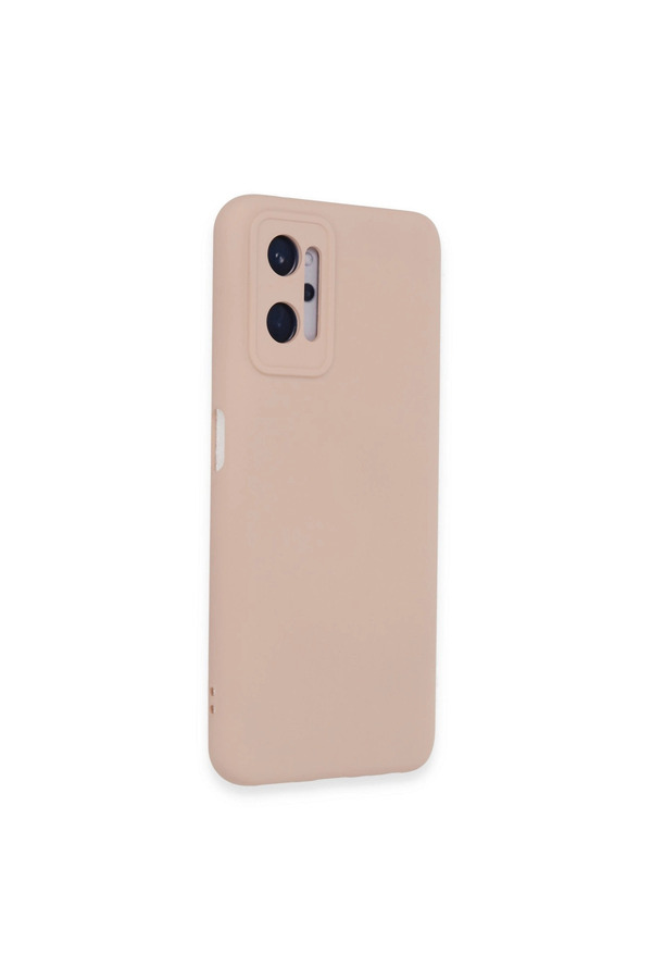 Evi̇mdeyokyok Realme 9İ 4G Kılıf Nano İçi̇ Kadi̇fe Si̇li̇kon - Pudra