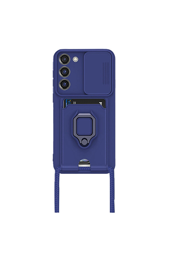 Evi̇mdeyokyok Samsung Galaxy S24 Plus Kılıf Zuma Kartvi̇zi̇tli̇ Yüzüklü Si̇li̇kon - Laci̇vert