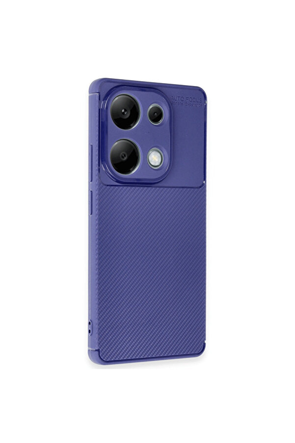 Evi̇mdeyokyok Xi̇aomi̇ Redmi̇ Note 13 Pro 4G Kılıf Auto Focus Karbon Kapak - Laci̇vert