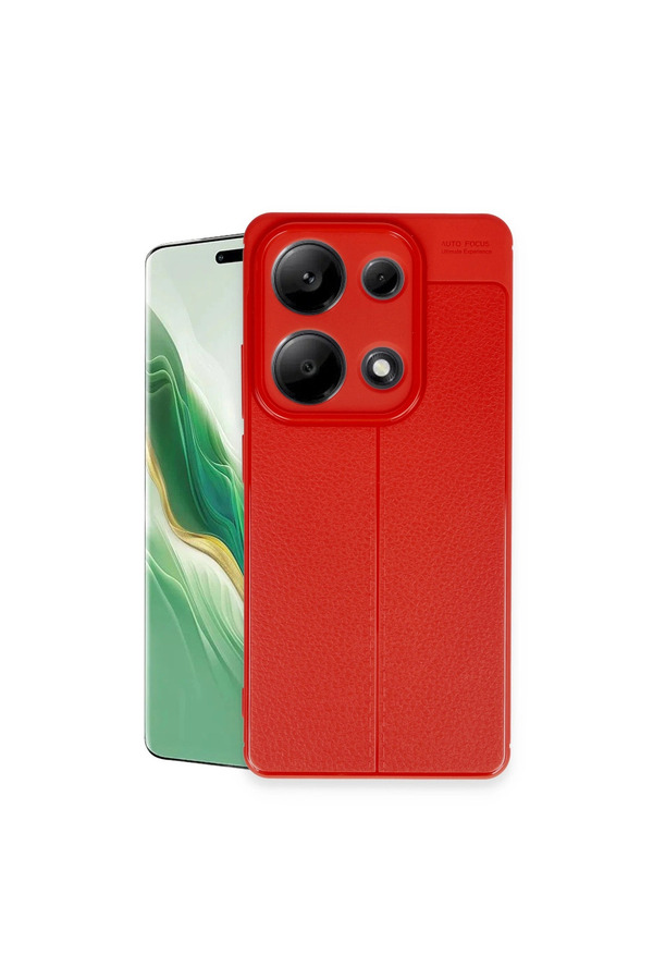 Evi̇mdeyokyok Xi̇aomi̇ Redmi̇ Note 13 Pro 4G Kılıf Auto Focus Kapak - Kırmızı