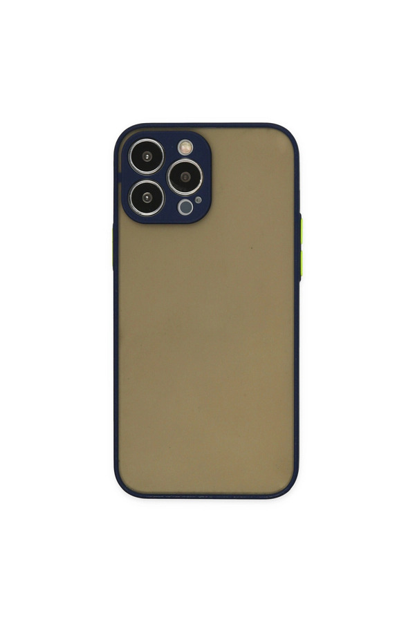 Evi̇mdeyokyok Apple İphone 15 Pro Kılıf Montreal Si̇li̇kon Kapak - Laci̇vert