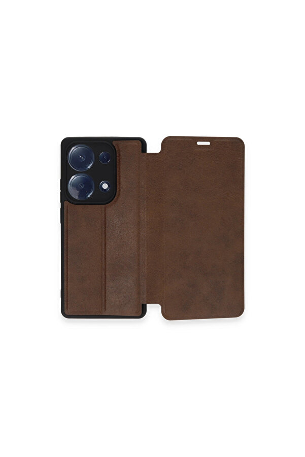 Evi̇mdeyokyok Xi̇aomi̇ Redmi̇ Note 13 Pro 4G Kılıf Fli̇p Cover - Taba