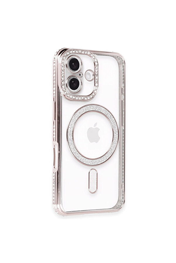 Evi̇mdeyokyok Apple İphone 16 Plus Kılıf Joke Si̇mli̇ Magneti̇csafe Kılıf - Pembe