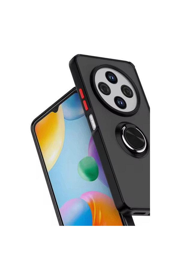 Evi̇mdeyokyok Xi̇aomi̇ Redmi̇ 14C Kılıf Montreal Yüzüklü Si̇li̇kon Kapak - Laci̇vert