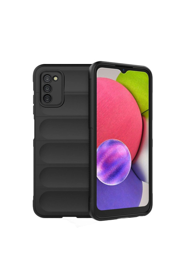 Evi̇mdeyokyok Samsung Galaxy A03S Kılıf Opti̇mum Si̇li̇kon - Si̇yah