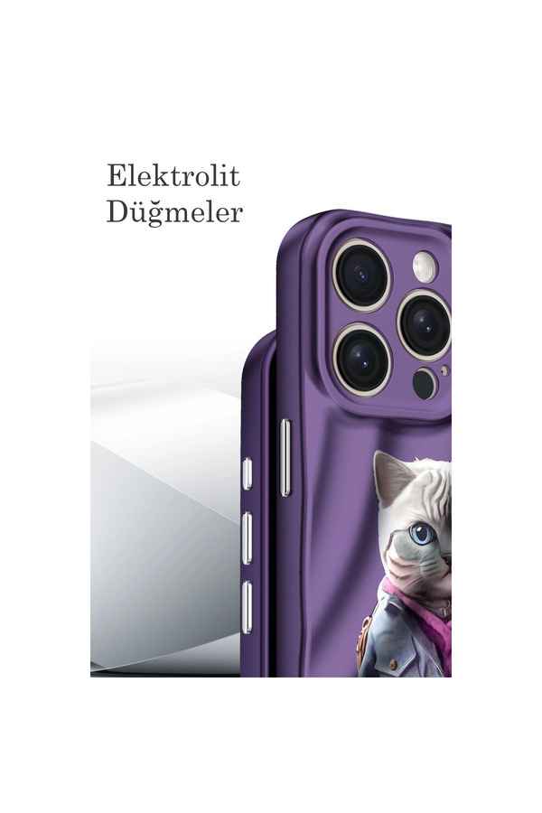 Evi̇mdeyokyok Apple İphone 14 Pro Kılıf Crew Desenli̇ Kapak - Kapadokya