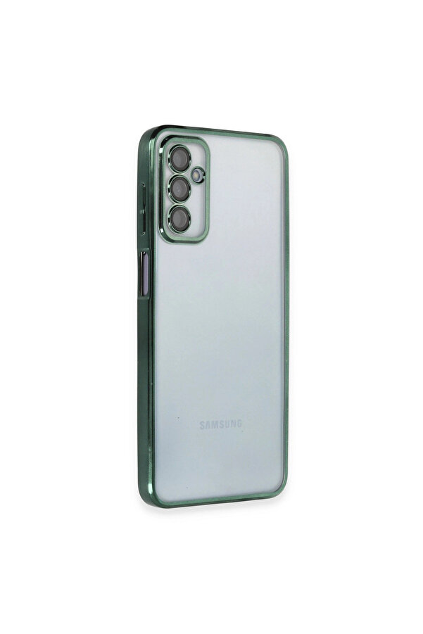 Evi̇mdeyokyok Samsung Galaxy M23 Kılıf Razer Lensli̇ Si̇li̇kon - Yeşi̇l