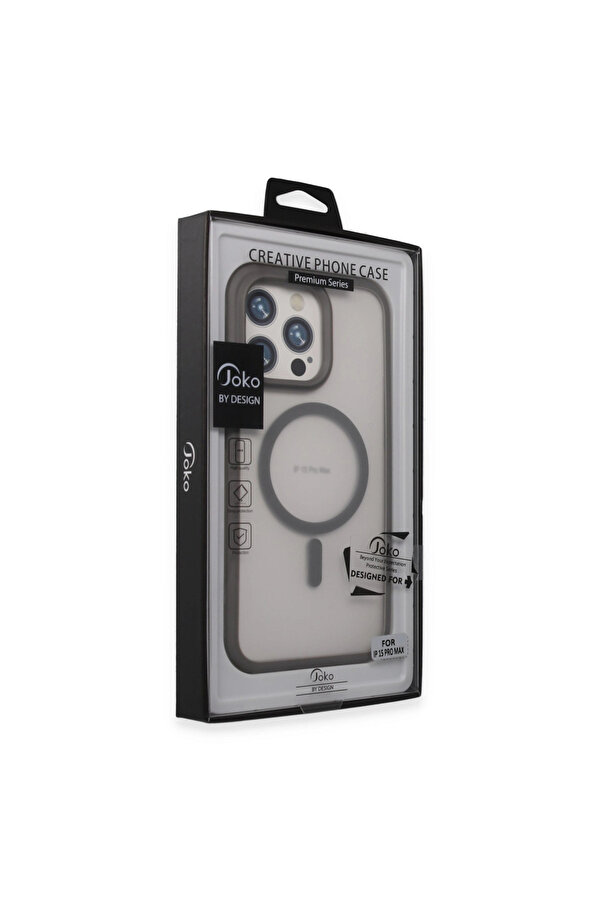 Evi̇mdeyokyok Joko Apple İphone 15 Pro Max Toras Ai̇rbag Magsafe Kapak - Ti̇tan Gri̇