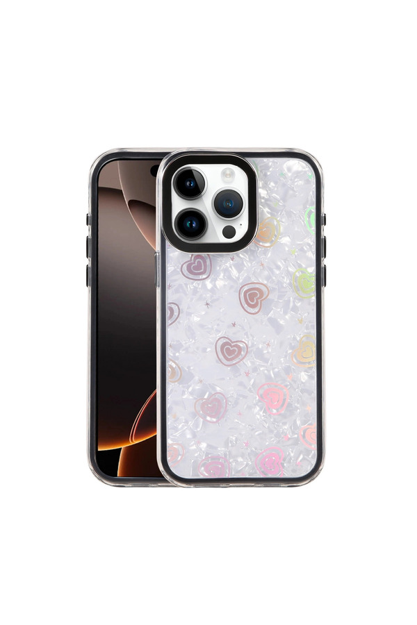 Evi̇mdeyokyok Apple İphone 16 Pro Lumi̇ Desenli̇ Kapak - Si̇yah