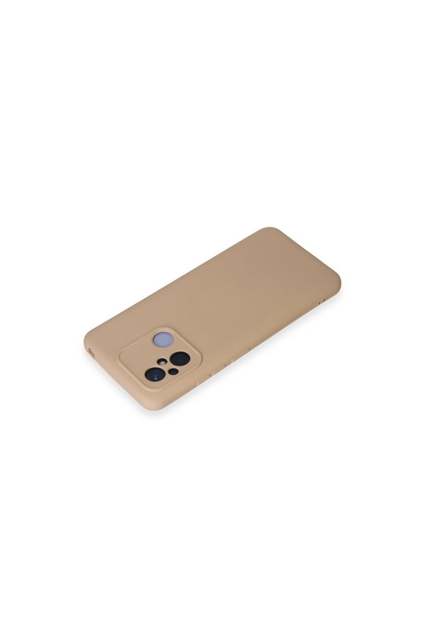 Evimdeyokyok Xiaomi Redmi 12C Kılıf Nano İçi Kadife Silikon - Pudra