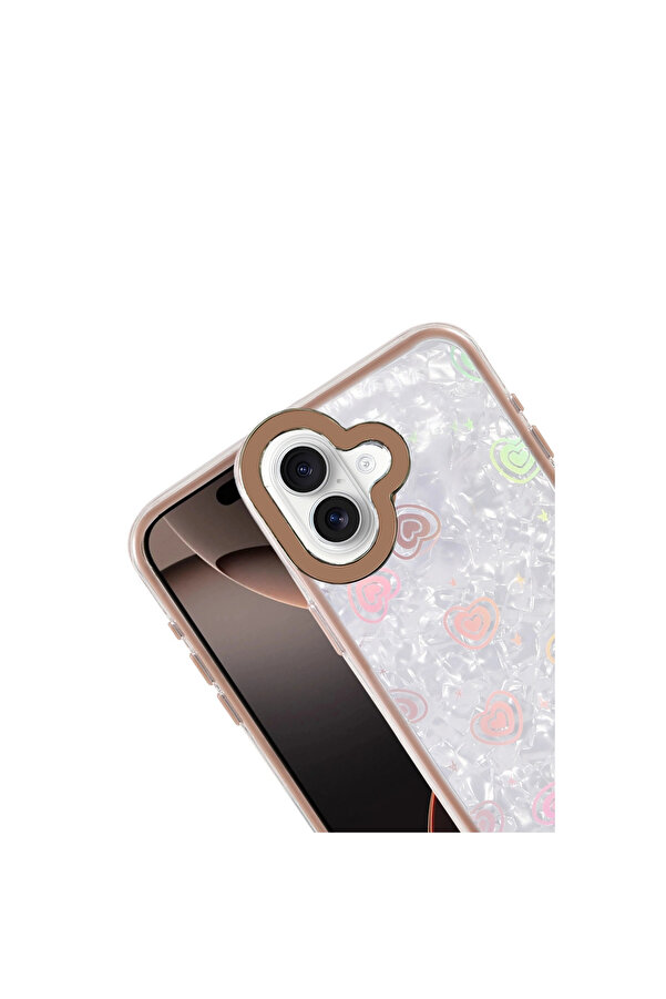 Evi̇mdeyokyok Apple İphone 16 Lumi̇ Desenli̇ Kapak - Çöl Ti̇tanyum